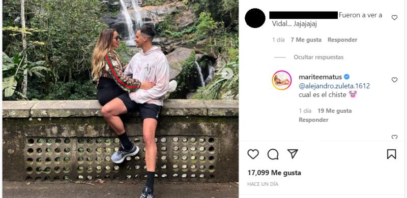 Marité Matus respondió a quienes cuestionaron su viaje a Rio de Janeiro descartando que fuera por Arturo Vidal.