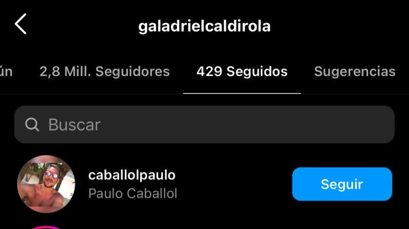Gala Caldirola siguió a un amigo de infancia de Mauricio Pinilla.
