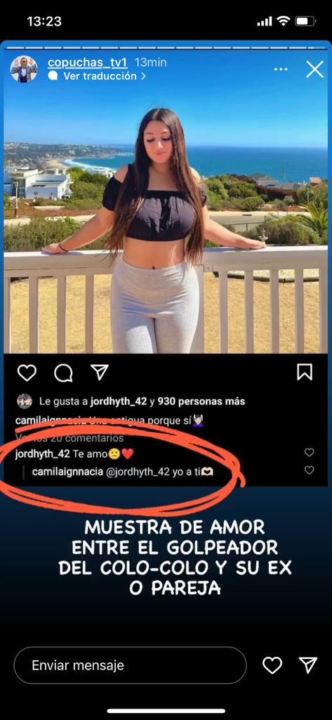 Jordhy Thompson y su pareja intercambiaron cariñosos mensajes tras episodio de agresión.