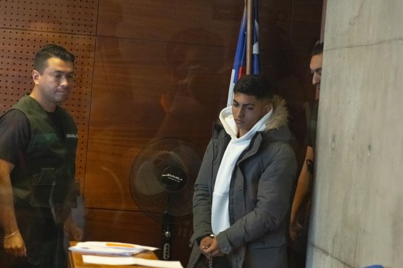 Jordhy Thompson durante su audiencia de formalización / Agencia Uno