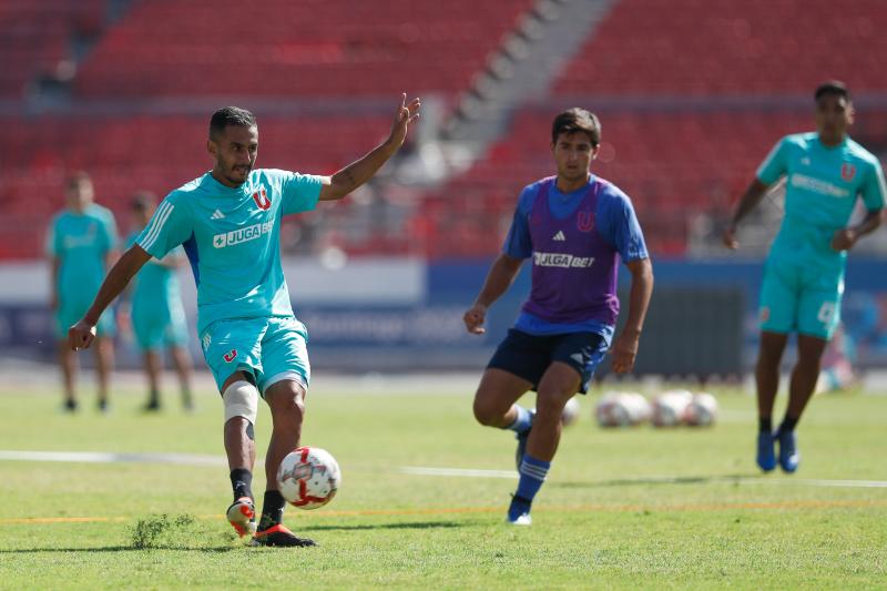 U de Chile entrenó en el Estadio Nacional de cara al partido con Cobresal - Créditos: Prensa Azul Azul