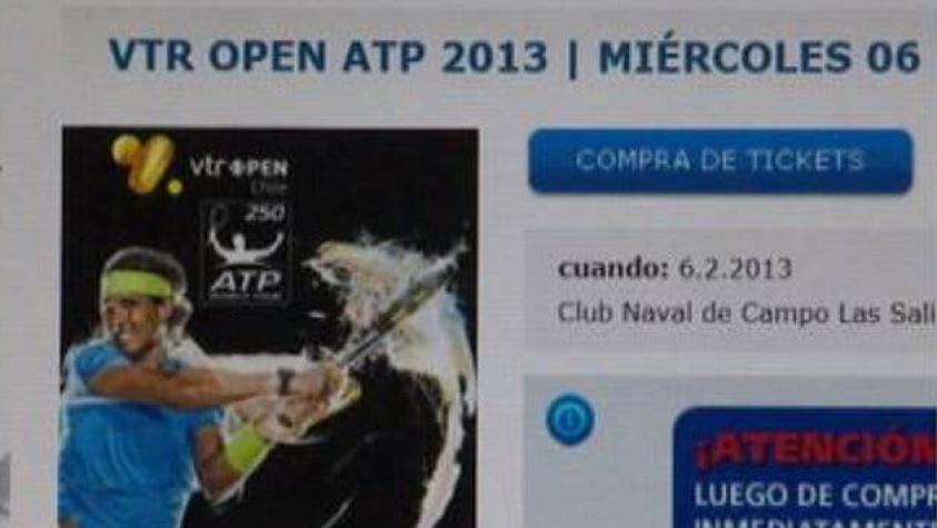 Entradas para ATP de Viña del Mar se disparan por presencia de Nadal