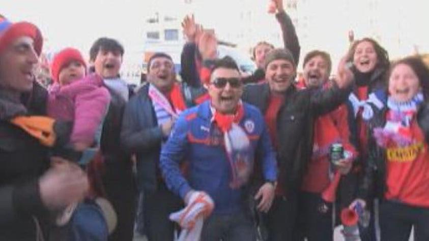 Chilenos en España contentos tras partido de la "Roja"