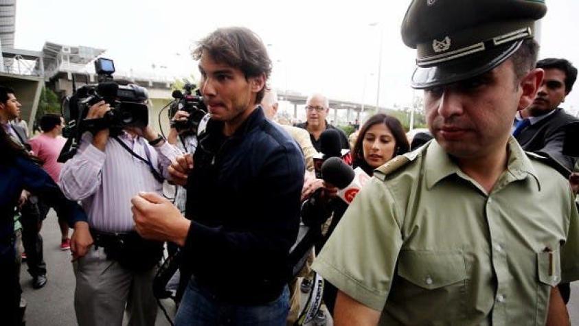 Rafael Nadal llegó a Chile