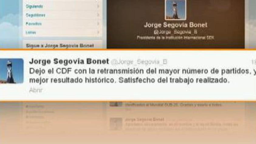 Jorge Segovia renunció a la ANFP