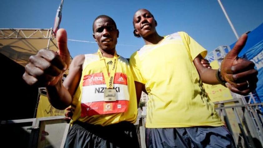 Atletas keniatas se consolidan como reyes del Maratón de Santiago