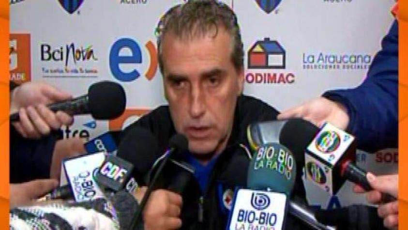 DT de Huachipato afirma que su equipo fue perjudicado ante la UC