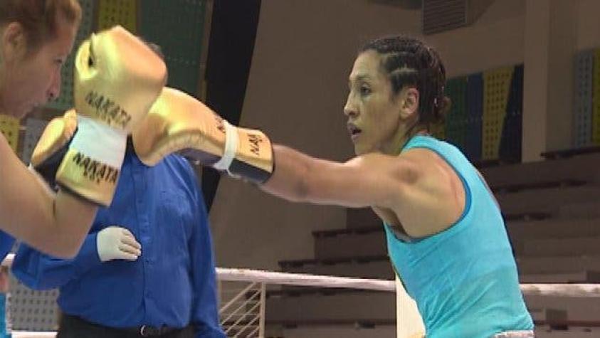 "La crespa" Rodríguez compitió frente a boxeadora argentina