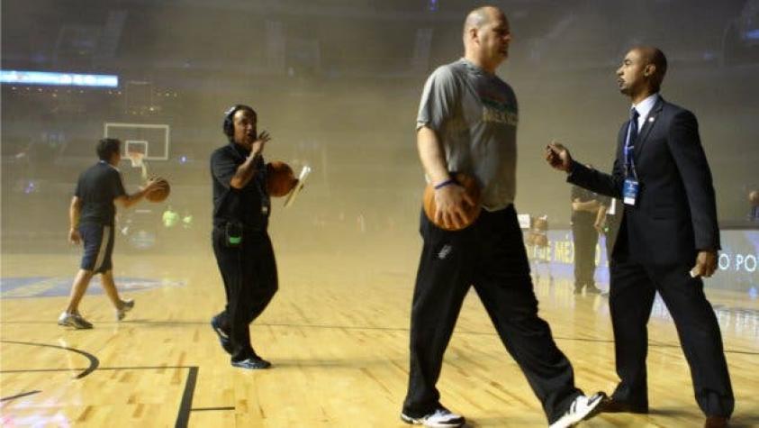 Suspenden partido de la NBA en México por cortocircuito