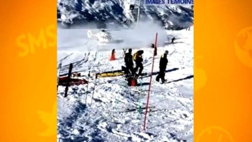 Revelan video del momento en que Schumacher fue rescatado