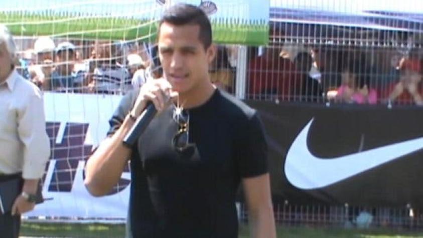 Alexis Sánchez da el vamos a complejo deportivo en Tocopilla