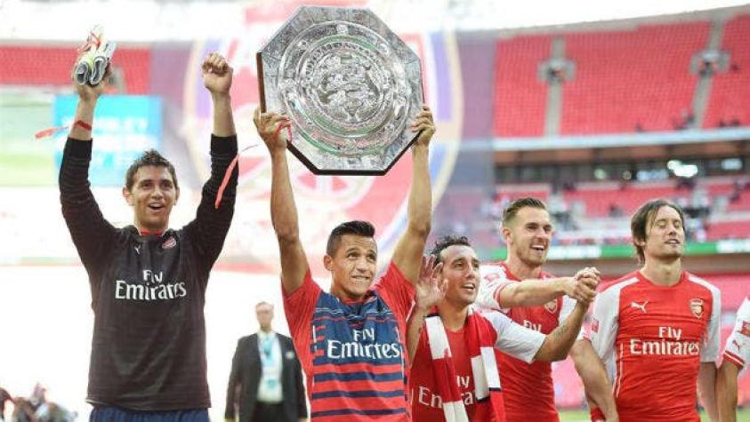 [FOTOS] Alexis Sánchez y su primer título en el Arsenal