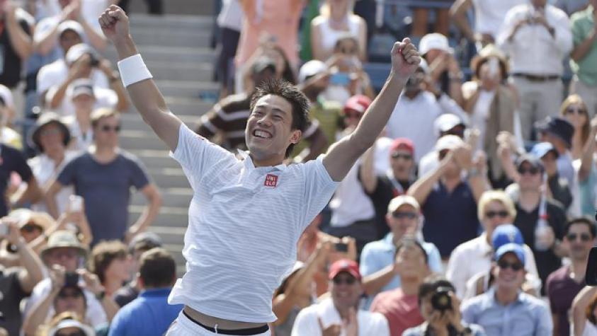 Nishikori elimina a Djokovic y pone a Japón en primera final de Grand Slam