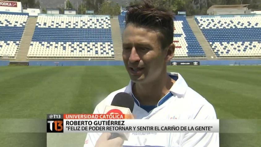 [T13] La felicidad de Roberto Gutiérrez en su vuelta a la UC