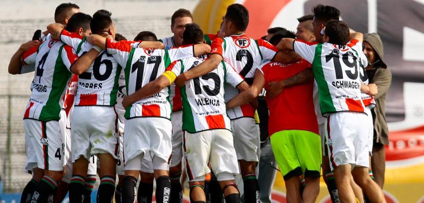 Así fue la celebración de Palestino en la intimidad del camarín