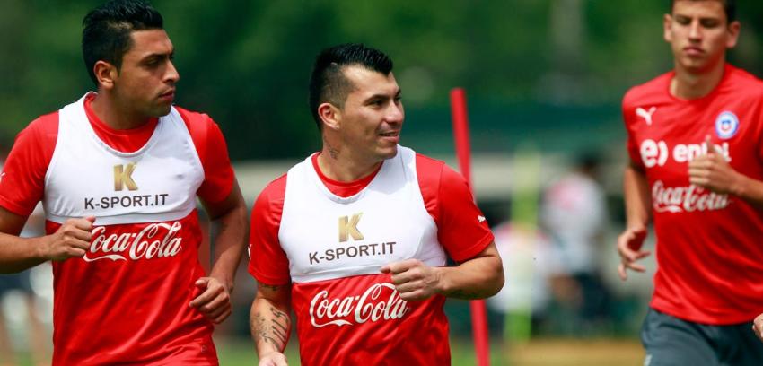 Gary Medel no entrenó esta mañana por la selección