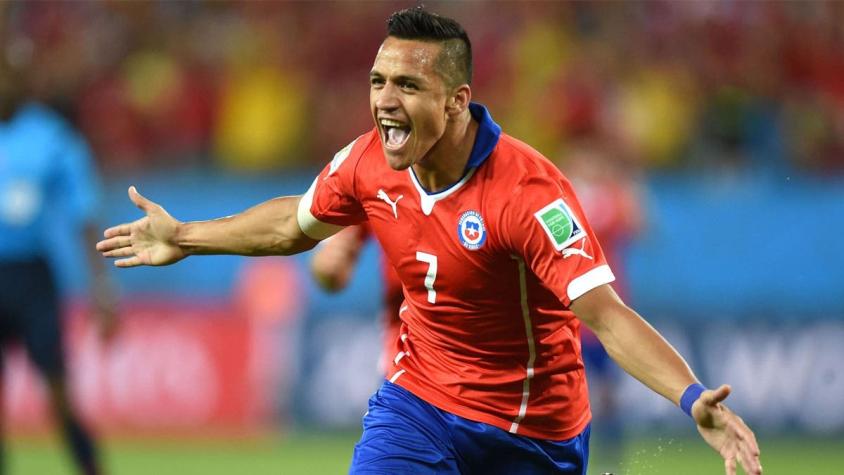 Estas son las formaciones titulares de Chile y Brasil