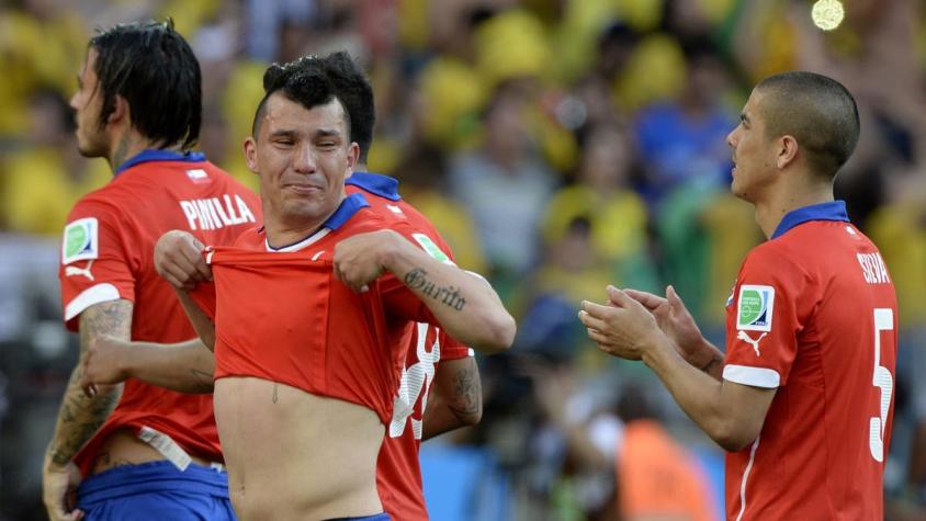 La arenga de Medel en la previa del duelo con Brasil