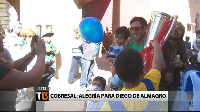 La alegría de Diego de Almagro con el campeonato de Cobresal