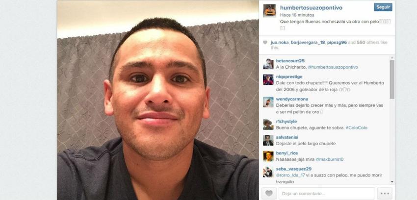 Humberto "Chupete" Suazo luce su nuevo look en Instagram