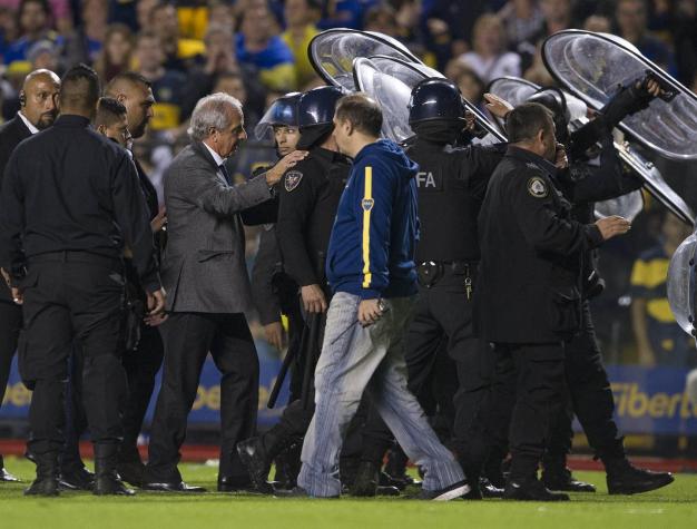 Jugadores de River Plate sufren ataque con gas pimienta en duelo con Boca por Copa Libertadores