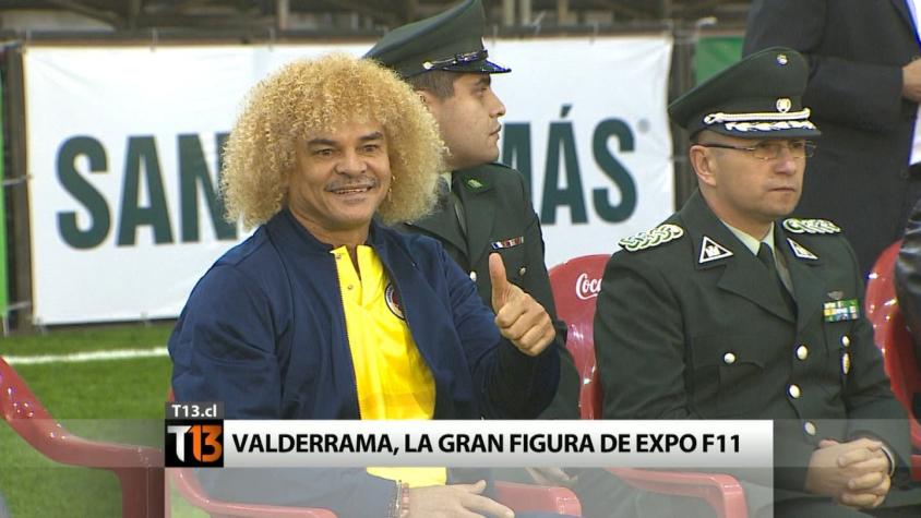 Carlos Valderrama, la gran figura de la Expo F11