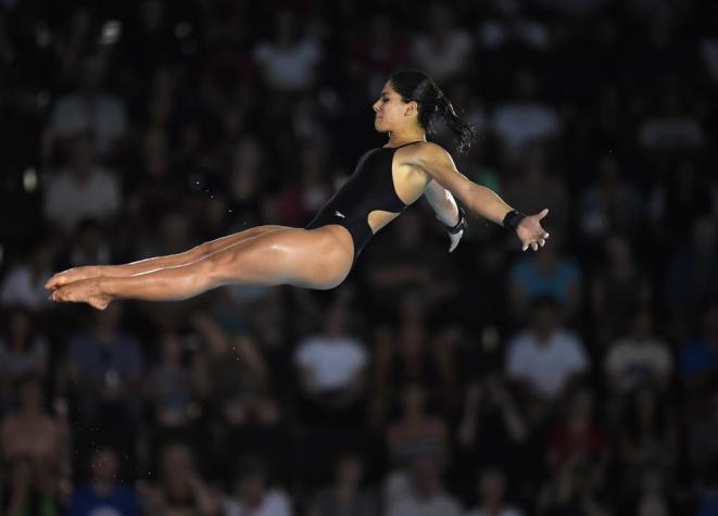 Clavadista brasileña Ingrid de Oliveira falla en salto en los Juegos Panamericanos