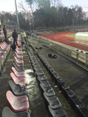 Graves incidentes se registran entre barristas de Rangers y la U por Copa Chile