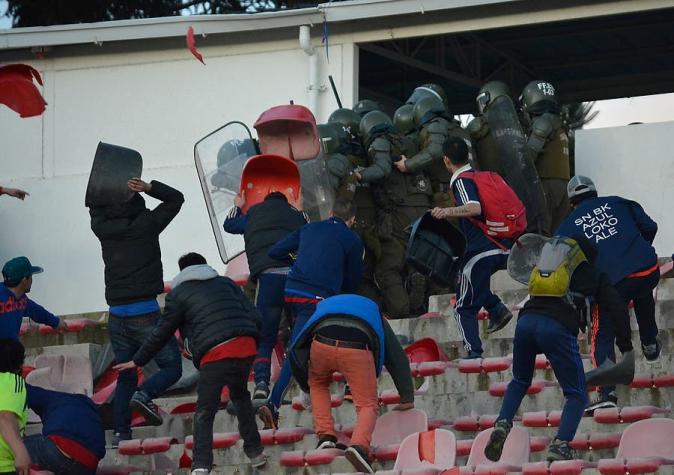 Suspenden partidos de Copa Chile tras incidentes en Talca