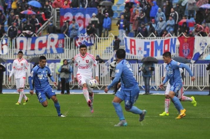 ANFP suspende duelo entre O'Higgins y Universidad de Chile por lluvias