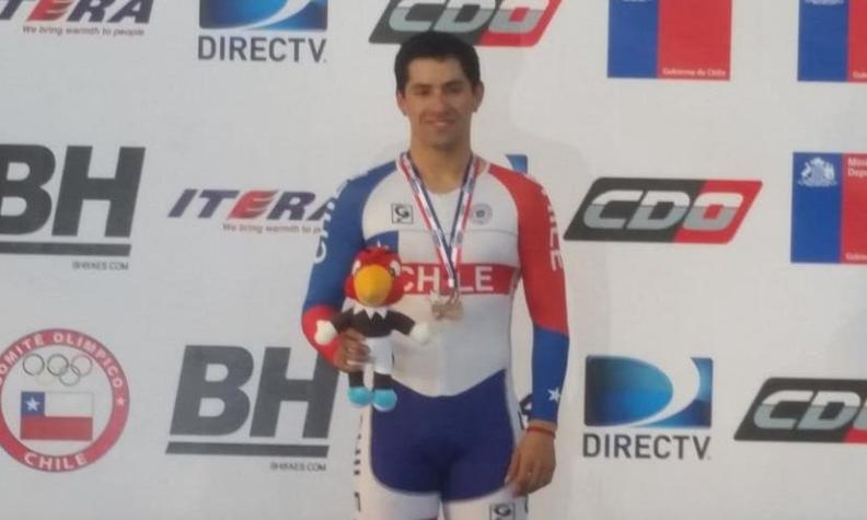 Cristopher Mansilla logra bronce en scratch de Panamericano de Ciclismo