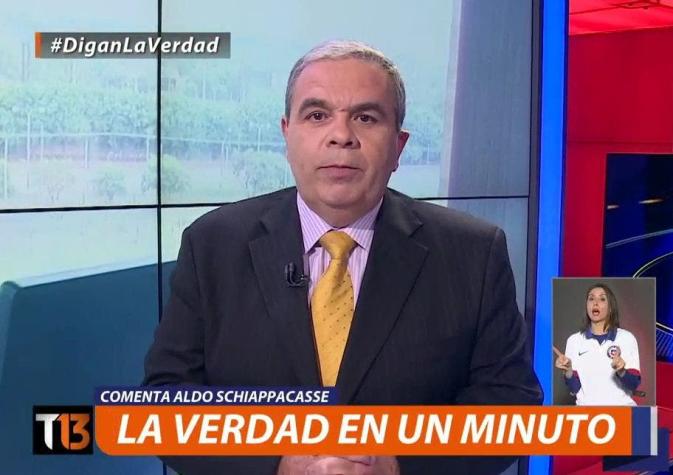 La verdad en un minuto de Aldo Schiappacasse sobre los pagos ilegales de la ANFP
