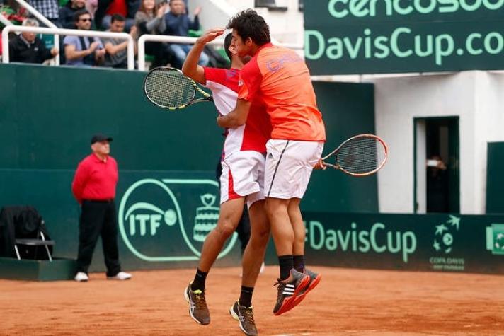 Dupla Garín-Podlipnik triunfa en dobles y Chile gana serie en Copa Davis