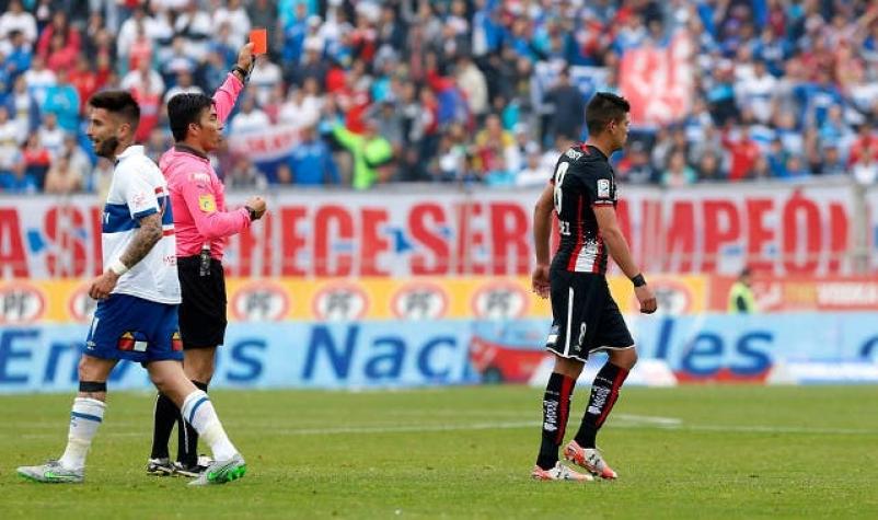 Esteban Pavez fue sancionado con seis fechas tras expulsión ante Católica