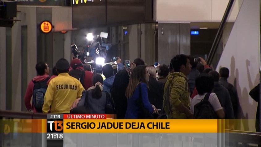 [VIDEO] Sergio Jadue deja Chile sin referirse a crisis en la ANFP