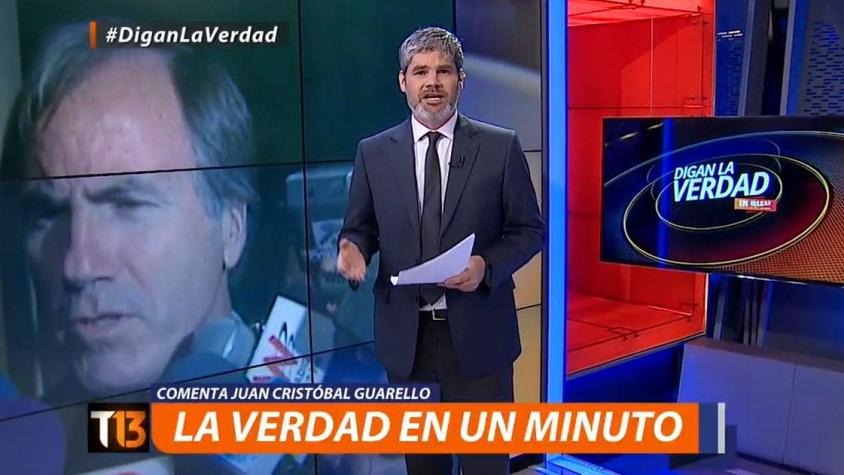 La verdad en un minuto de Juan Cristóbal Guarello sobre el hundimiento de la ANFP