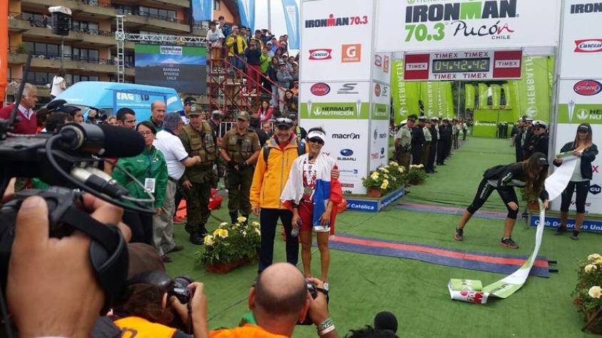 [VIDEO] Repite la hazaña: Bárbara Riveros bicampeona del Ironman 70.3 de Pucón