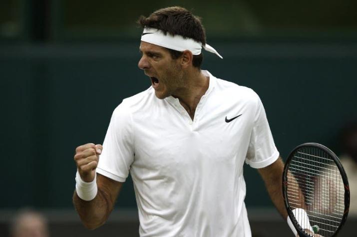 Del Potro logra el mejor triunfo desde su regreso al vencer a Wawrinka en Wimbledon