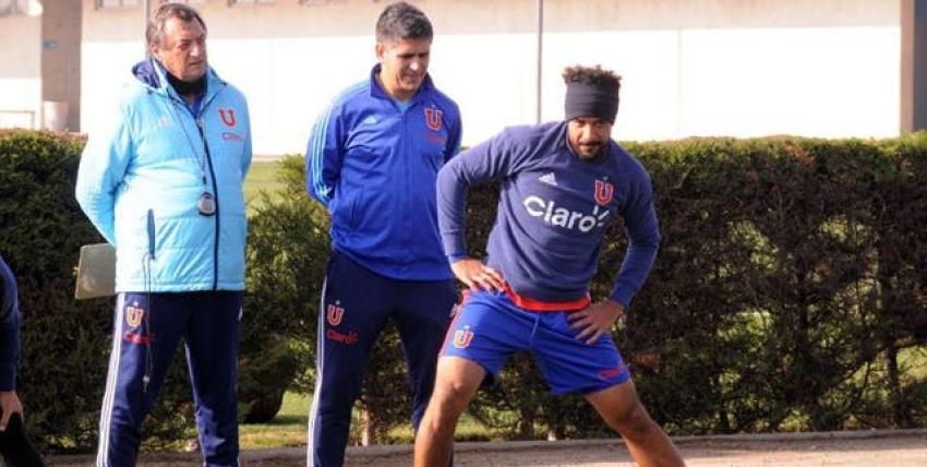 Jean Beausejour realiza su primera práctica como jugador de Universidad de Chile
