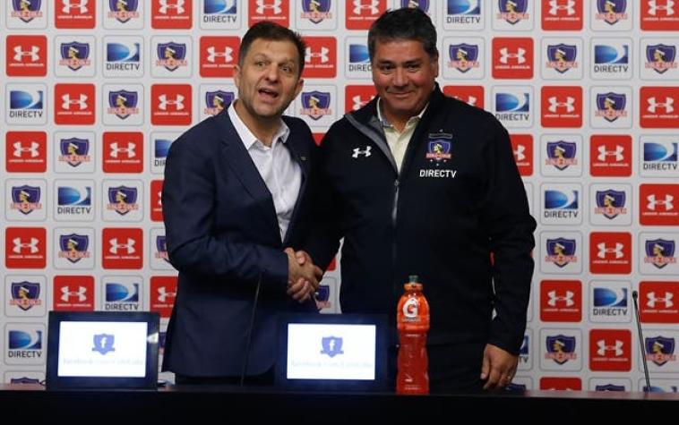 Oscar Meneses es presentado en Colo Colo: "Ya estamos trabajando con Guede por refuerzos"