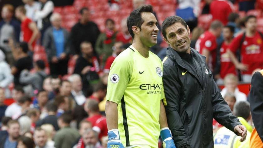 [FOTOS] Claudio Bravo se manifiesta feliz y agradecido por su debut en Manchester City