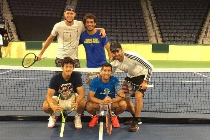 Equipo chileno de Copa Davis vive su primer entrenamiento en Canadá
