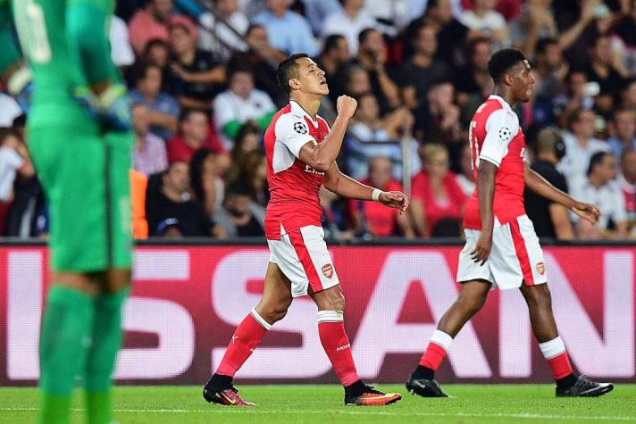 [VIDEO] Alexis Sánchez convierte un gol en valioso empate del Arsenal ante PSG