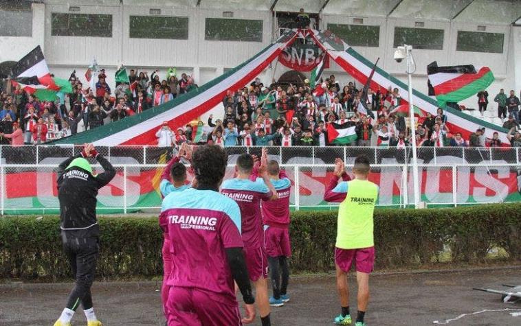[VIDEO] "Camellazo": Palestino recibe apoyo de sus hinchas antes de enfrentar a San Lorenzo