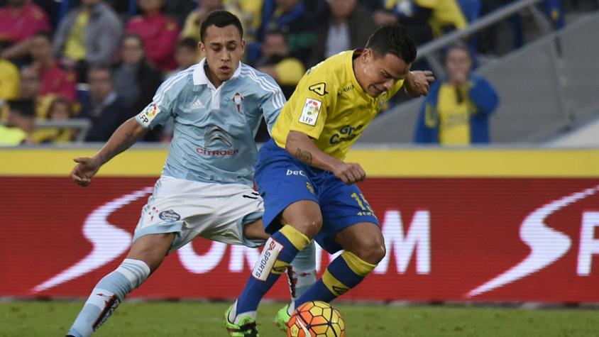Fabián Orellana sale lesionado en ingrato empate del Celta en la liga española