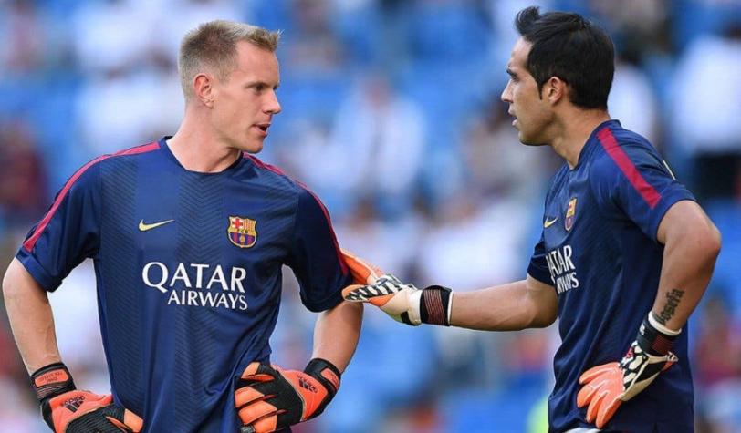 Ter Stegen recuerda a Claudio Bravo: “Los dos queríamos jugar siempre, era complicado”