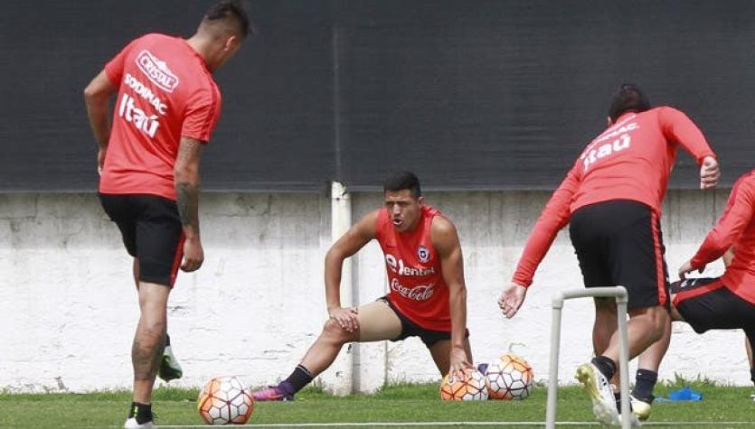 Alexis vuelve a entrenar junto a "La Roja" con miras al partido ante Uruguay