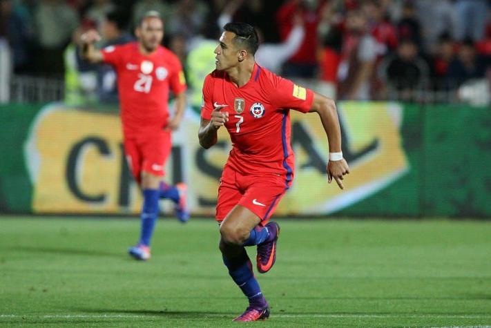 El seguimiento de Arsenal FC a Alexis en la victoria de Chile sobre Uruguay