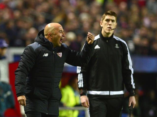 [VIDEO] Goles y el "show" de Sampaoli en la caída del Sevilla en Champions