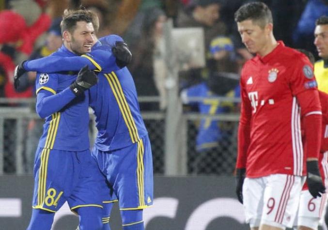 Rostov consigue histórica victoria sobre el Bayern de Vidal en la Champions